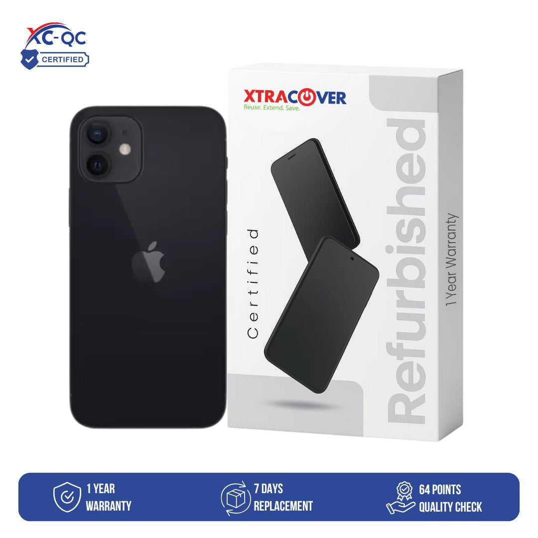 Apple Iphone 12 (64 GB, Black) - Refurbished