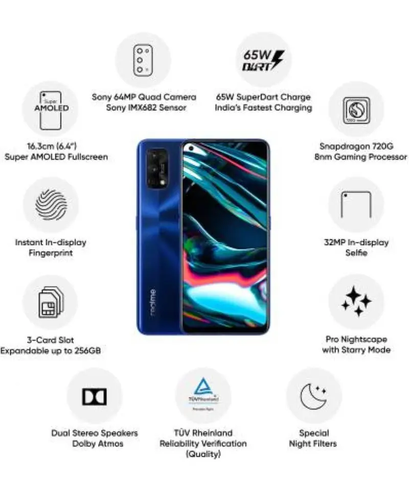 productimage_Realme 7 Pro (128 GB, 8 GB RAM, Mirror Blue)